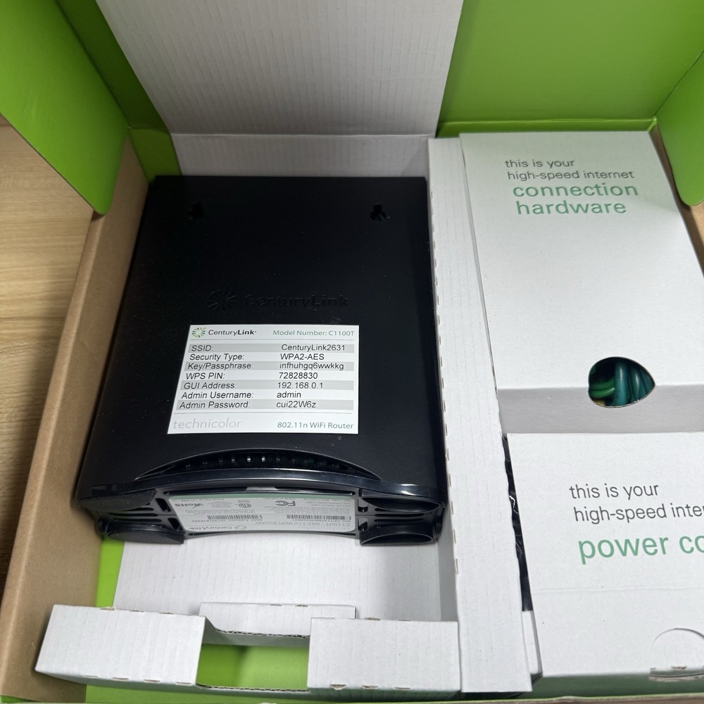 CenturyLink C1100T 802.11n DSL VDSL2 Modem WiFi Wireless Router BC